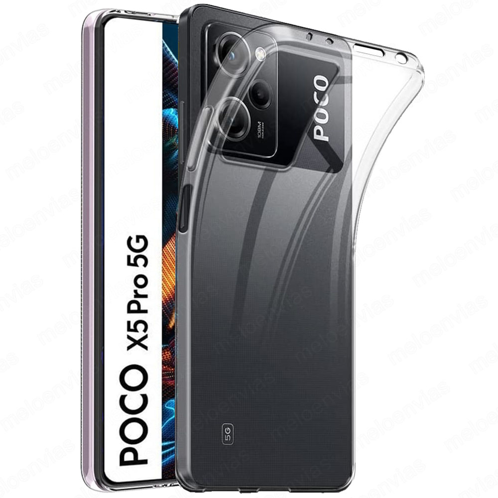 Funda Para Xiaomi Poco X5 Pro 5g Mate Con Vidrio Film Y Logo